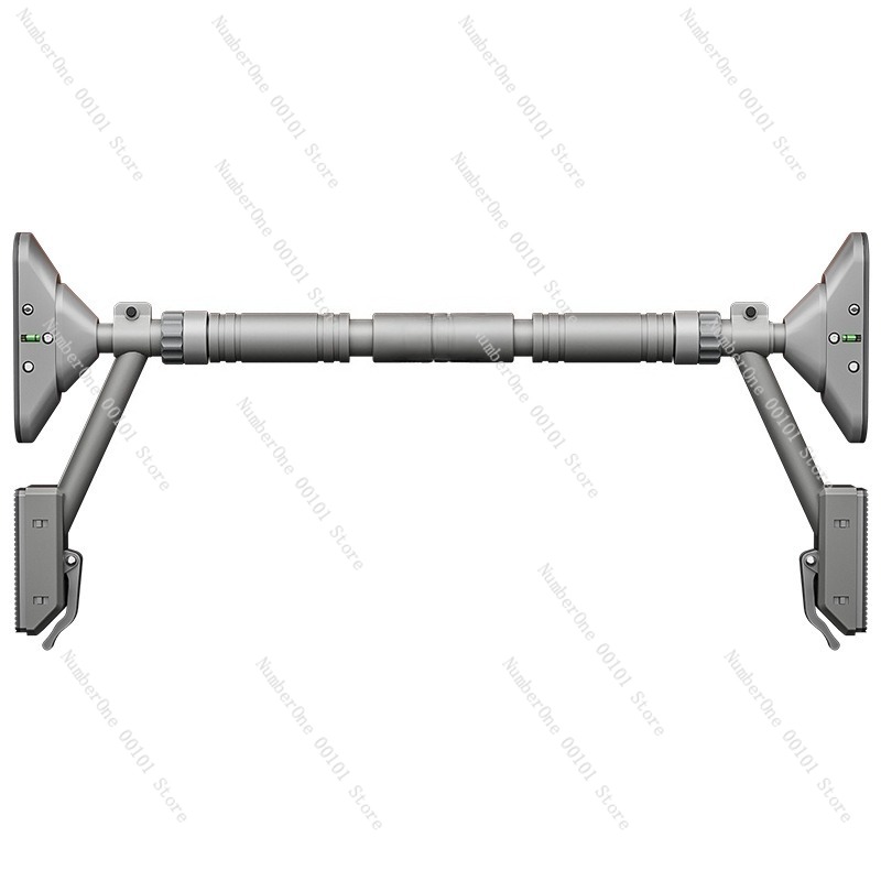 Chin Bar Doorway - บาร์โหนติดประตูสำหรับออกกำลังกายที่บ้าน อุปกรณ์ออกกำลังกายสำหรับครอบครัว ไม่ต้องเจาะผนัง แบบติดผนัง พร้อมที่จับเสริมความแข็งแรงสองชั้น