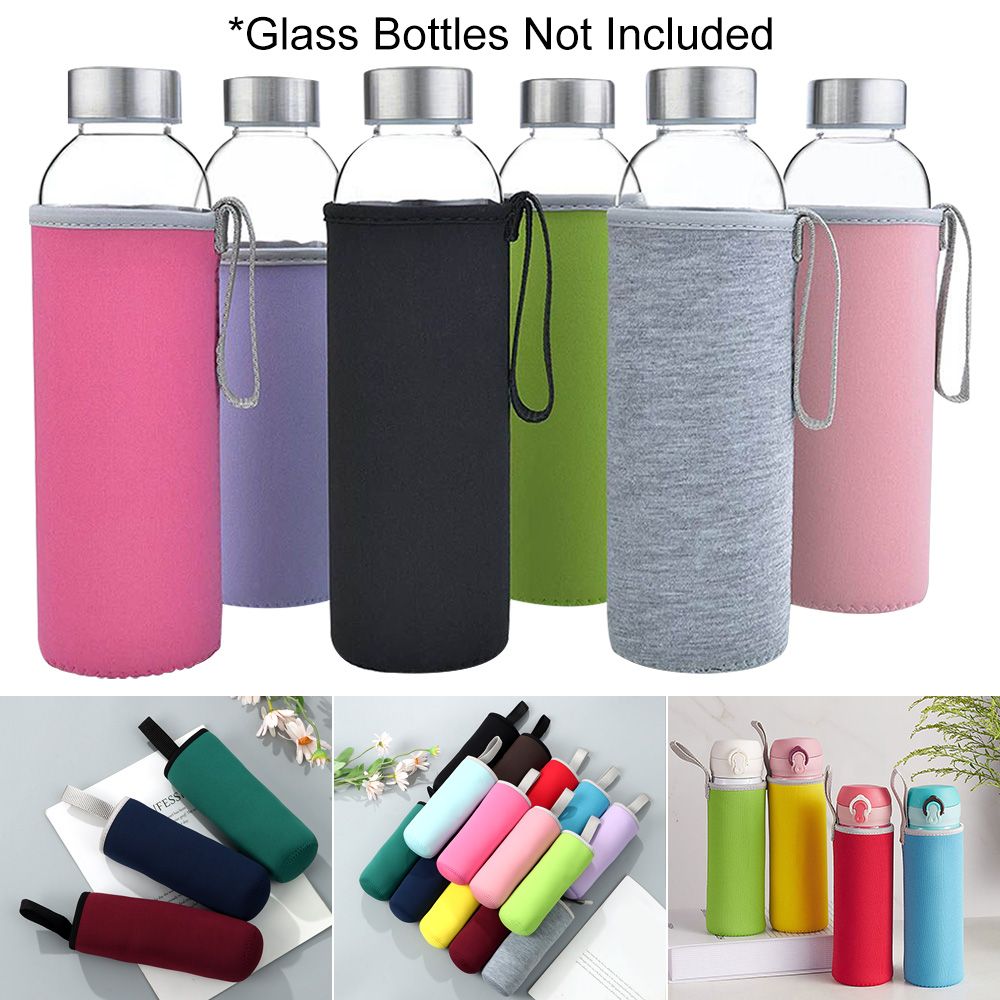 Outdoor Sport Glass Water Bottle - กระเป๋ากีฬากลางแจ้ง ปลอกหุ้มแก้วสุญญากาศแบบพกพา ปลอกหุ้มขวดแก้ว ปลอกหุ้มขวดน้ำ