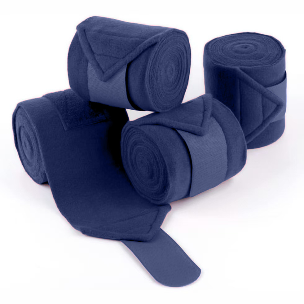 Polo Wraps Fleece - ผ้าพันขาสำหรับขี่ม้าแบบขนแกะนุ่ม 4 ชิ้น (ขนาดเต็ม (10 ฟุต),