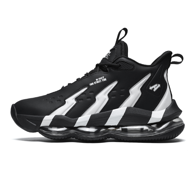 Outdoor Sport Brand Shoes - รองเท้าบาสเก็ตบอลแบรนด์แท้สำหรับผู้ชาย รองเท้ากีฬาดีไซน์เนอร์ รองเท้าบาสเก็ตบอลหุ้มข้อสูงสำหรับเด็กผู้ชาย รองเท้าบาสเก็ตบอลกลางแจ้ง รองเท้าผ้าใบกันลื่นสำหรับผู้ชาย