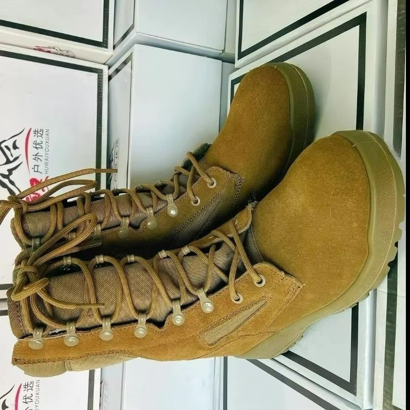 Outdoor Sport Brand Shoes - รองเท้าเดินป่าแบรนด์แท้ รองเท้ากลางแจ้งใส่สบายสำหรับผู้ชาย รองเท้ากีฬากลางแจ้งกันลื่น รองเท้าปีนเขาหุ้มข้อสูงสำหรับผู้ชาย