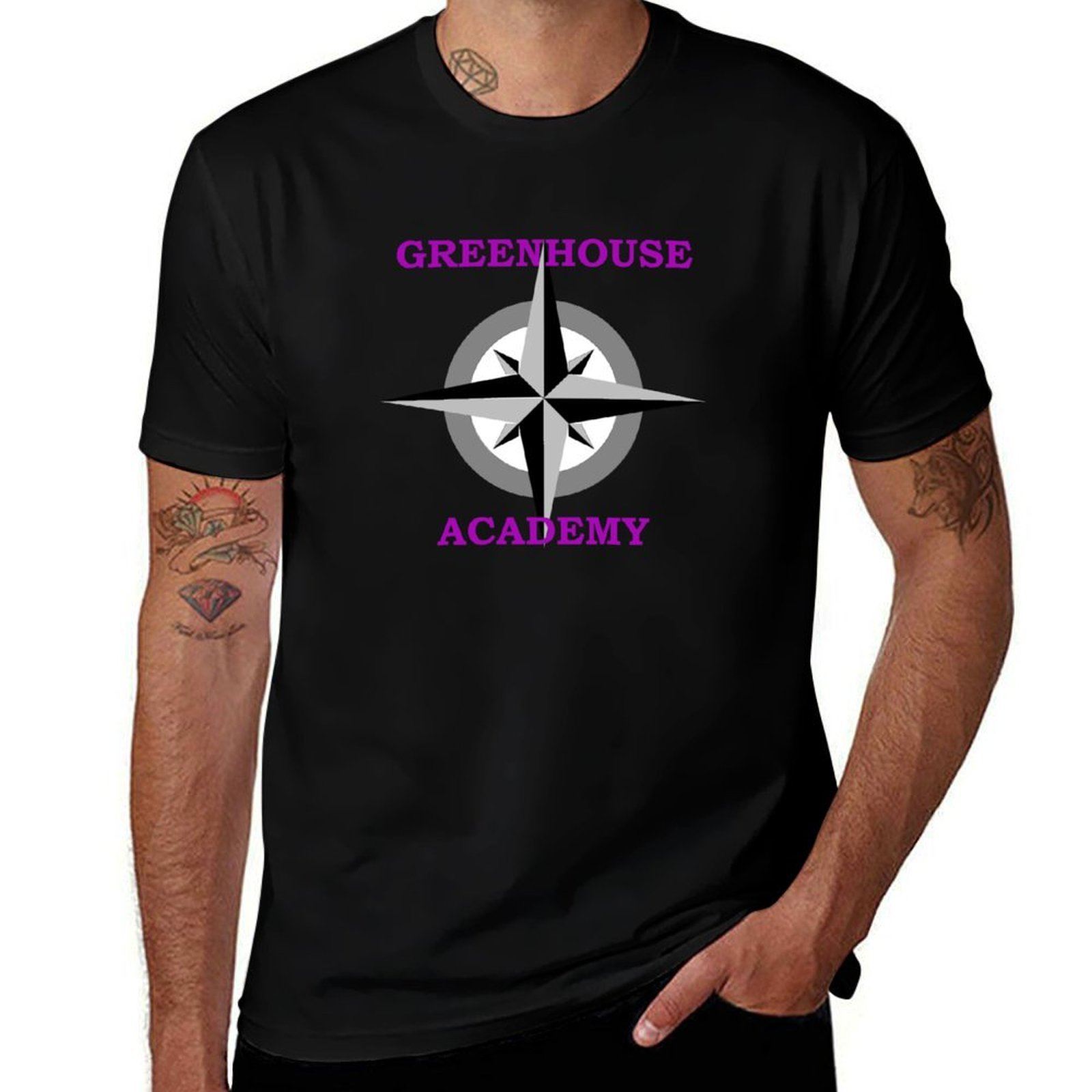 Academy Sports Outdoor - เสื้อยืด Greenhouse Academy เสื้อยืดกีฬาสำหรับกิจกรรมกลางแจ้ง