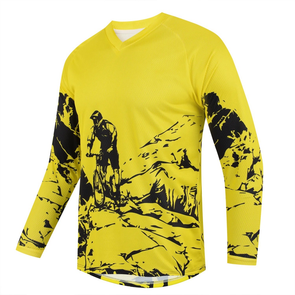 เสื้อยืดแขนยาวพิมพ์ลายจักรยานเ - Outdoor Sportswear บทวิจารณ์และราคา