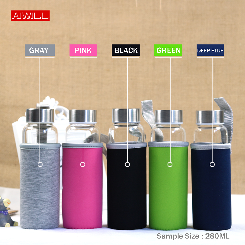 AIWILL ร้อนขายแก้วกีฬาน้ําขวดป - Outdoor Sport Glass Water Bottle บทวิจารณ์และราคา