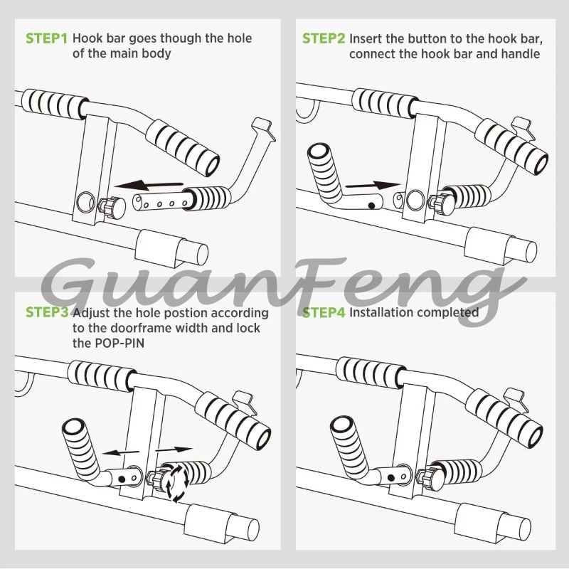 บาร์ดึงข้อแบบไม่ต้องใช้สกรูติด - Chin Bar Doorway บทวิจารณ์และราคา