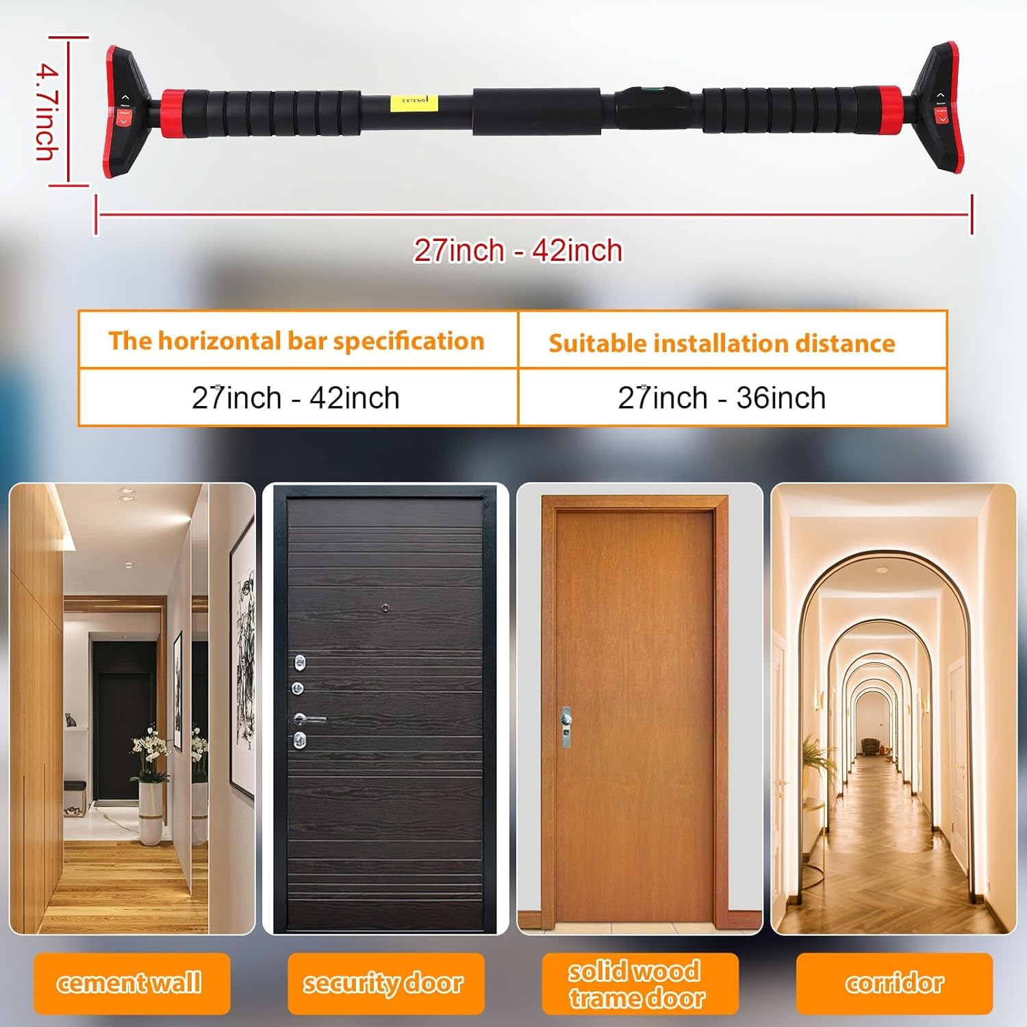 บาร์โหนสำหรับประตูพร้อมมาตรวัด - Chin Bar Doorway บทวิจารณ์และราคา