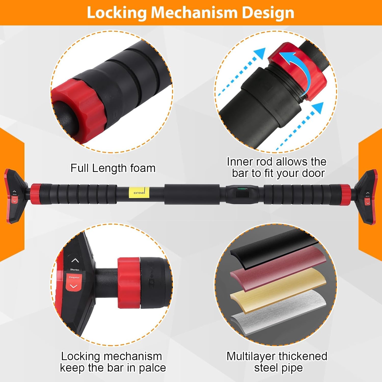 บาร์โหนสำหรับประตูพร้อมมาตรวัด - Chin Bar Doorway บทวิจารณ์และราคา
