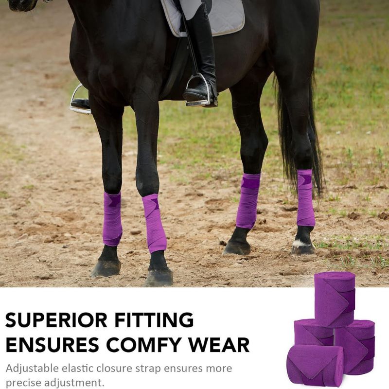 ผ้าพันขาสำหรับขี่ม้าแบบขนแกะนุ - Polo Wraps Fleece บทวิจารณ์และราคา
