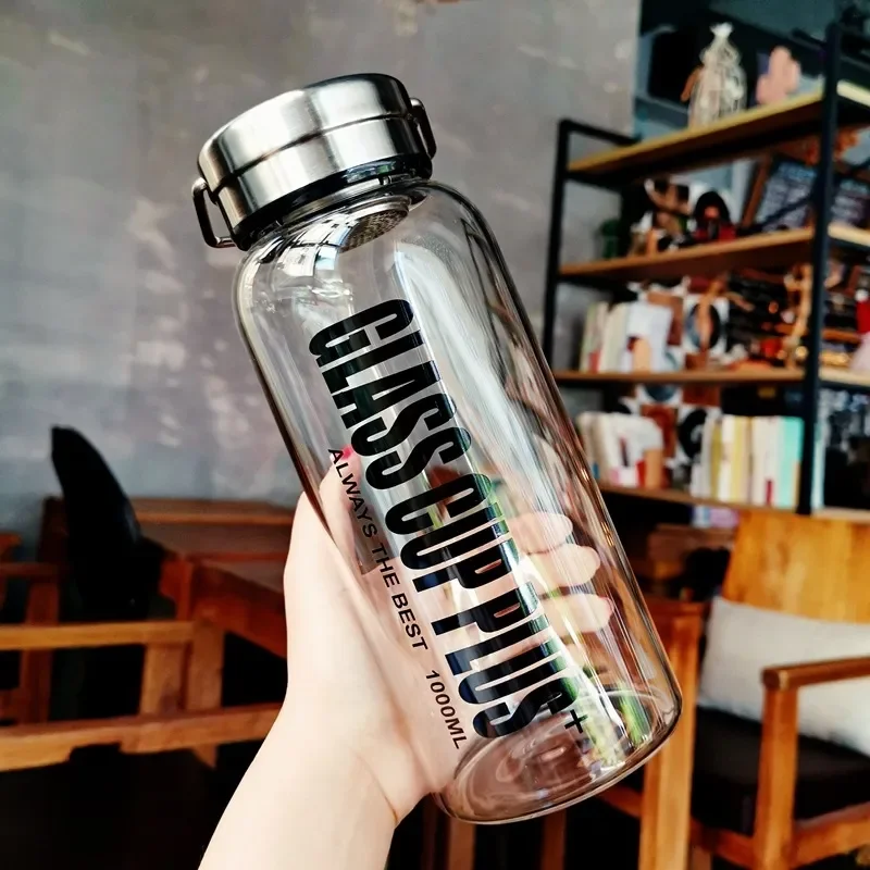 ขวดน้ําแก้ว 2 ลิตรพร้อมสายรัด, - Outdoor Sport Glass Water Bottle บทวิจารณ์และราคา